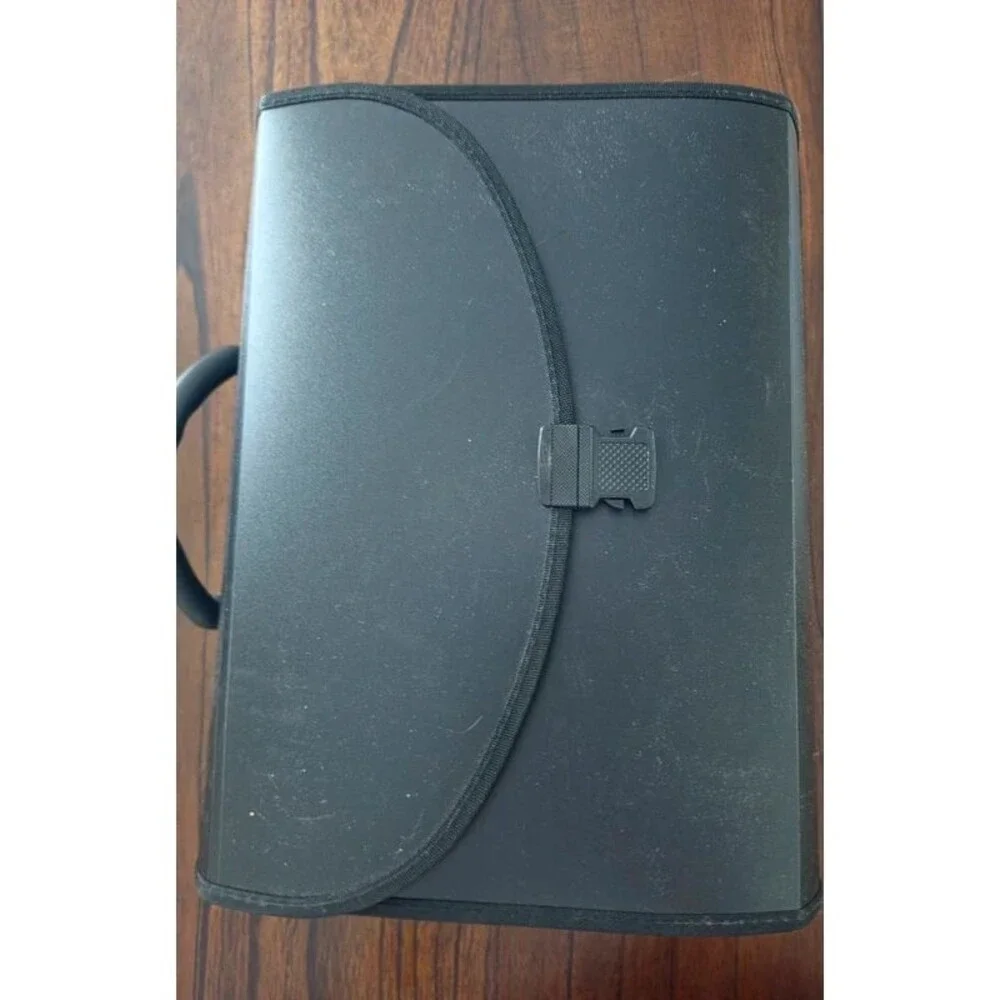 Office Depot 21-Pocket Expanding File Case Legal Size Black Handle 267117
